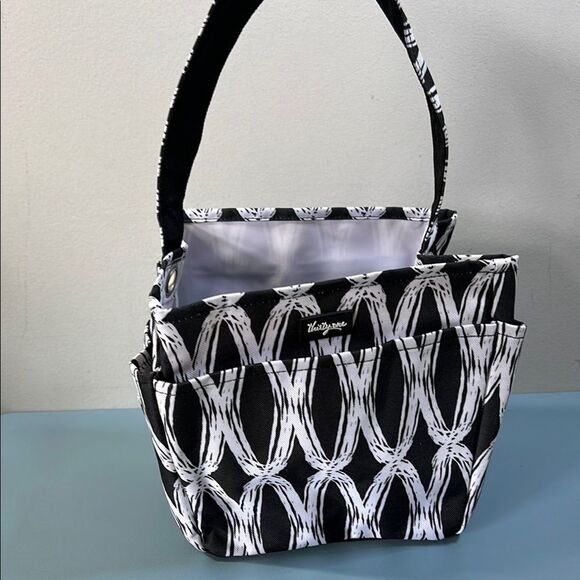 Thirty-one Black and White Geometric Tote NWOT - Picture 1 of 5